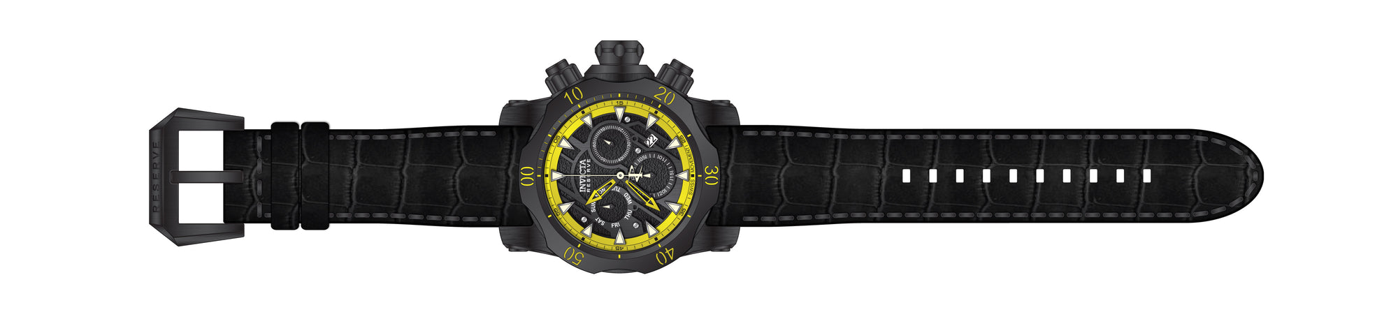 Band for Invicta Reserve Venom Men Black Label 32943