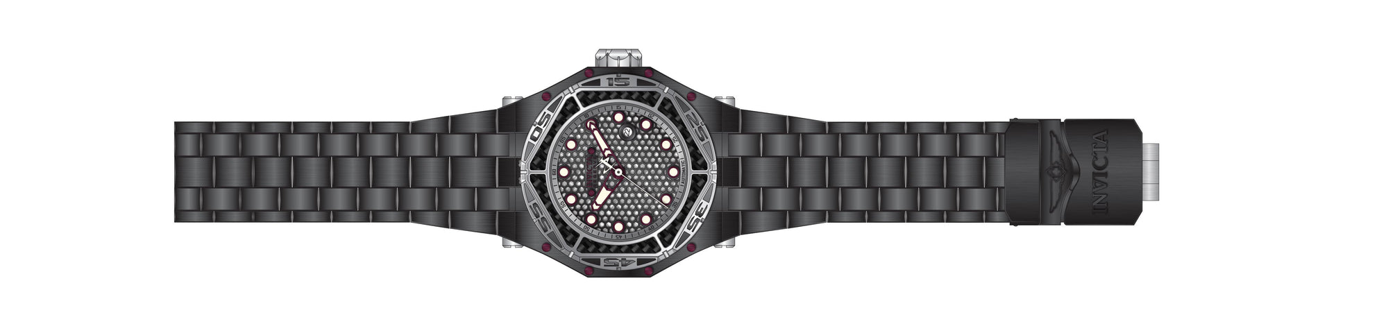 Band For Invicta Carbon Hawk 38941