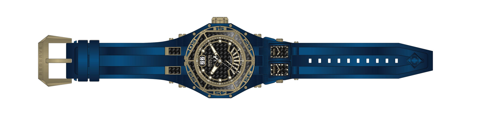 Band For Invicta Carbon Hawk 38905