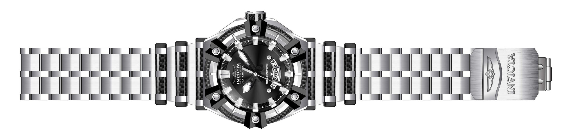 Band For Invicta Carbon Hawk 37293