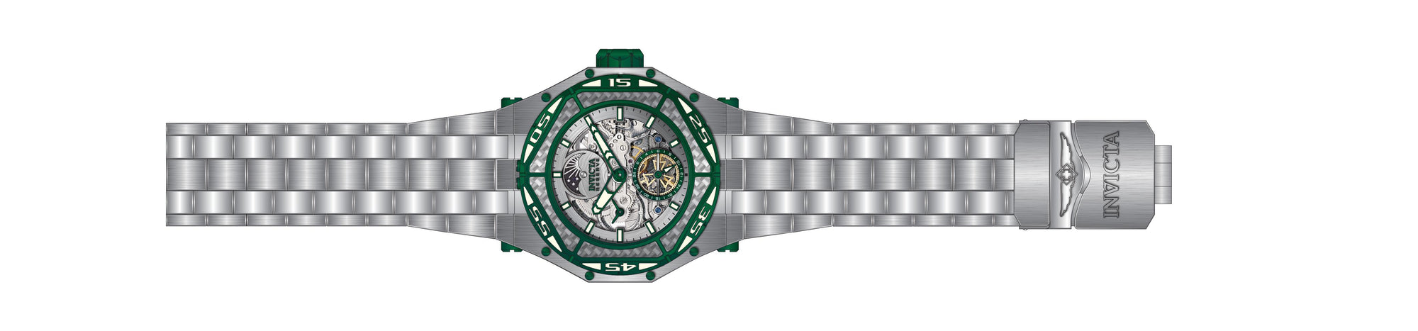 Band For Invicta Carbon Hawk 43907