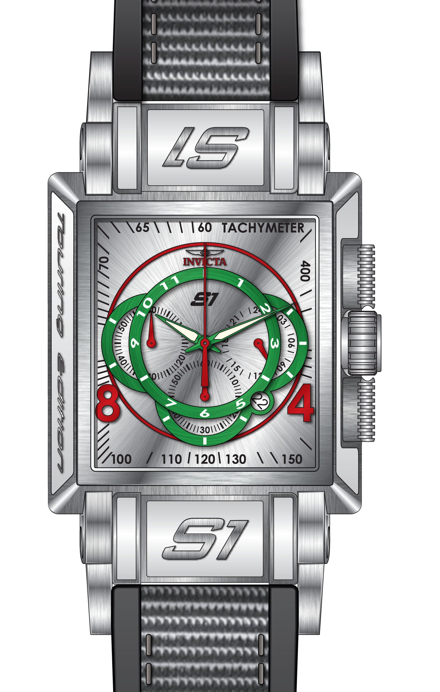 Band For Invicta S1 Rally  Men 46490