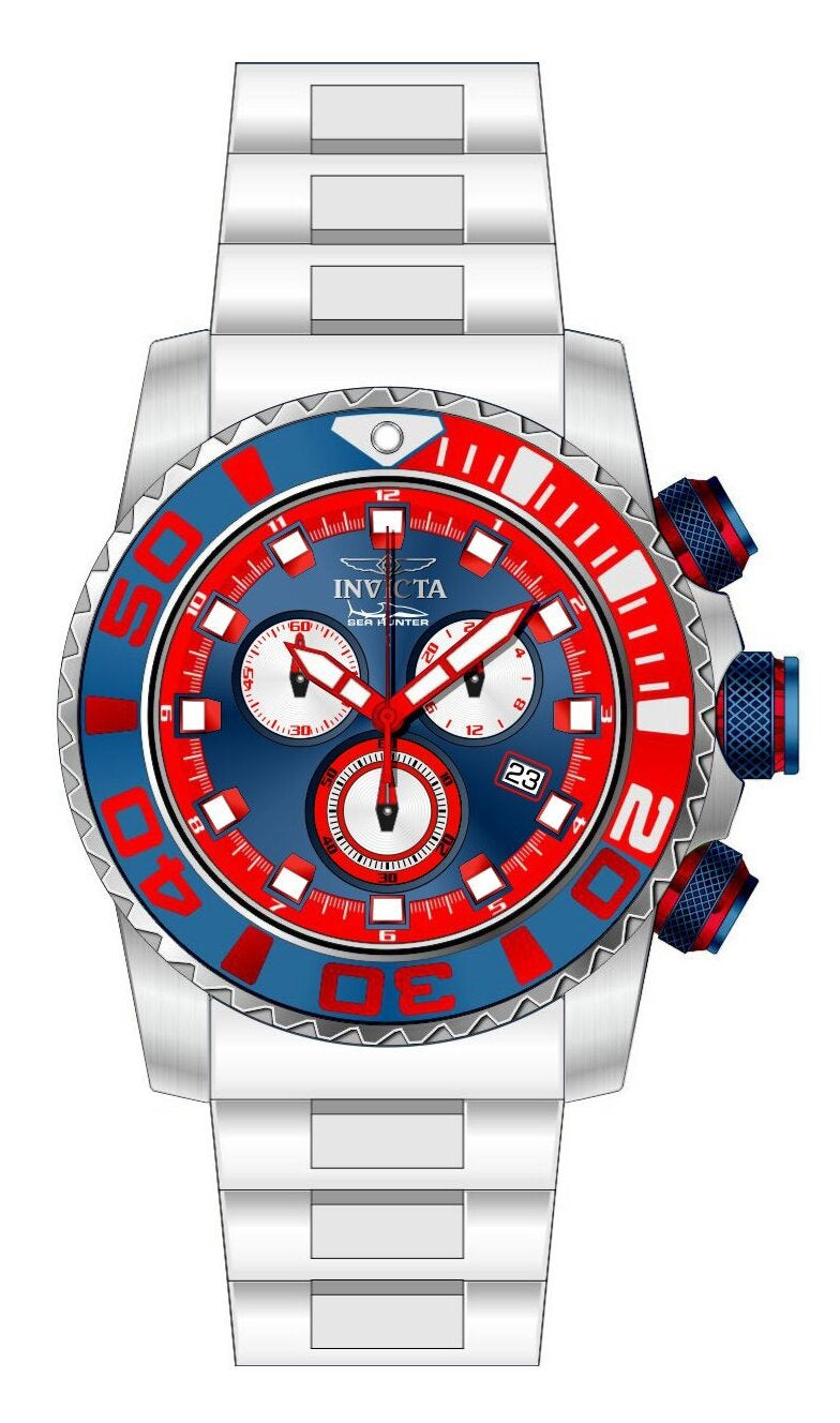 Band For Invicta Sea Hunter  Men 48989