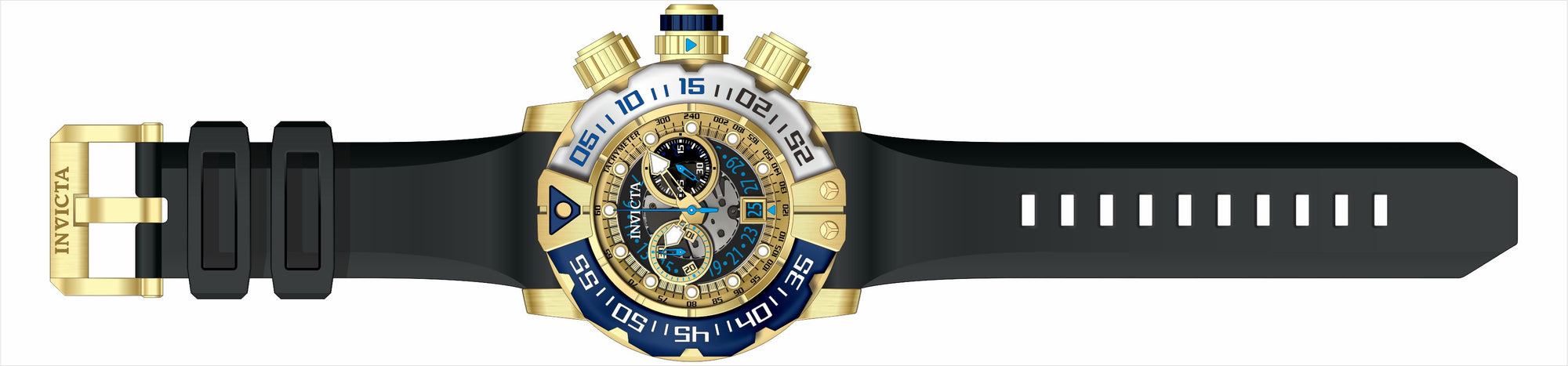 Band For Invicta Sea Hunter  Men 49608