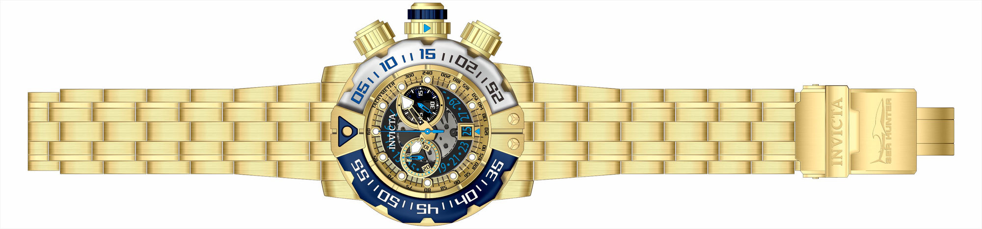 Band For Invicta Sea Hunter  Men 49610