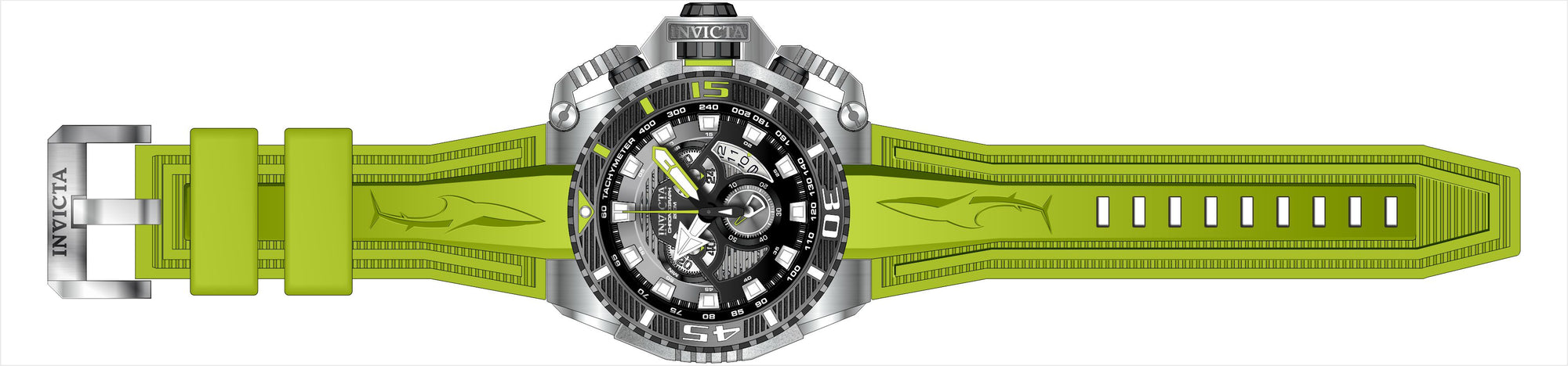 Band For Invicta Sea Hunter  Men 49624