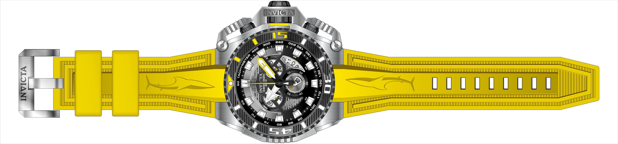 Band For Invicta Sea Hunter  Men 49625