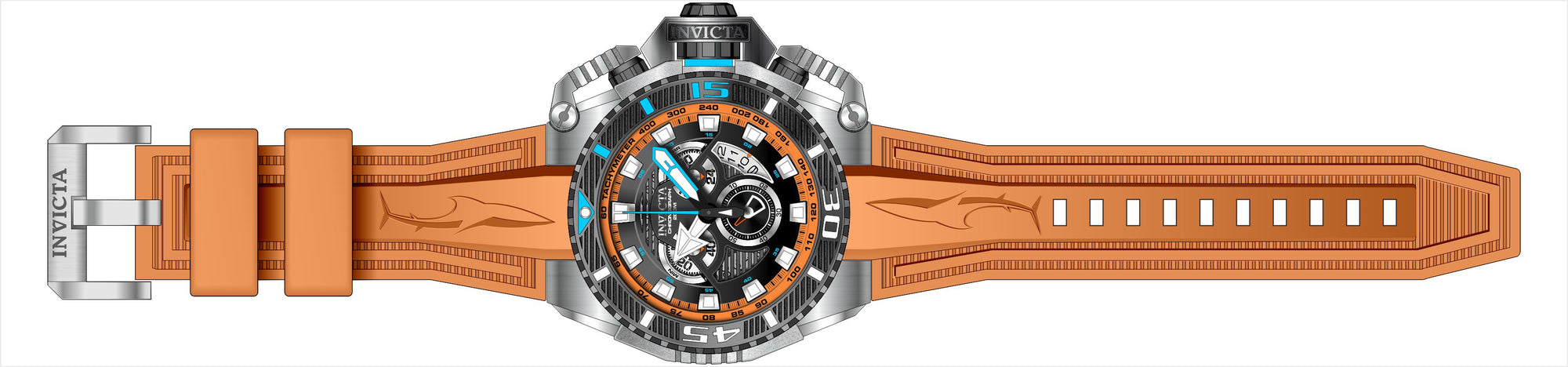 Band For Invicta Sea Hunter  Men 49626