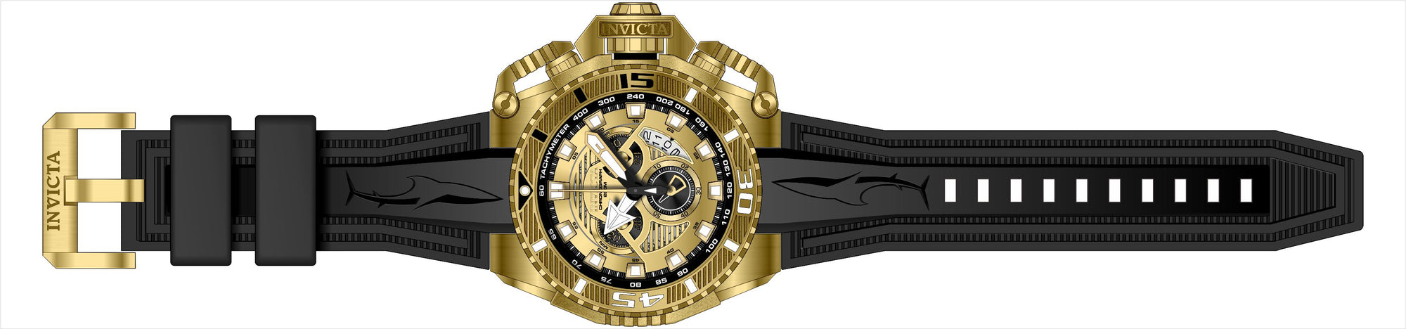 Band For Invicta Sea Hunter  Men 49628