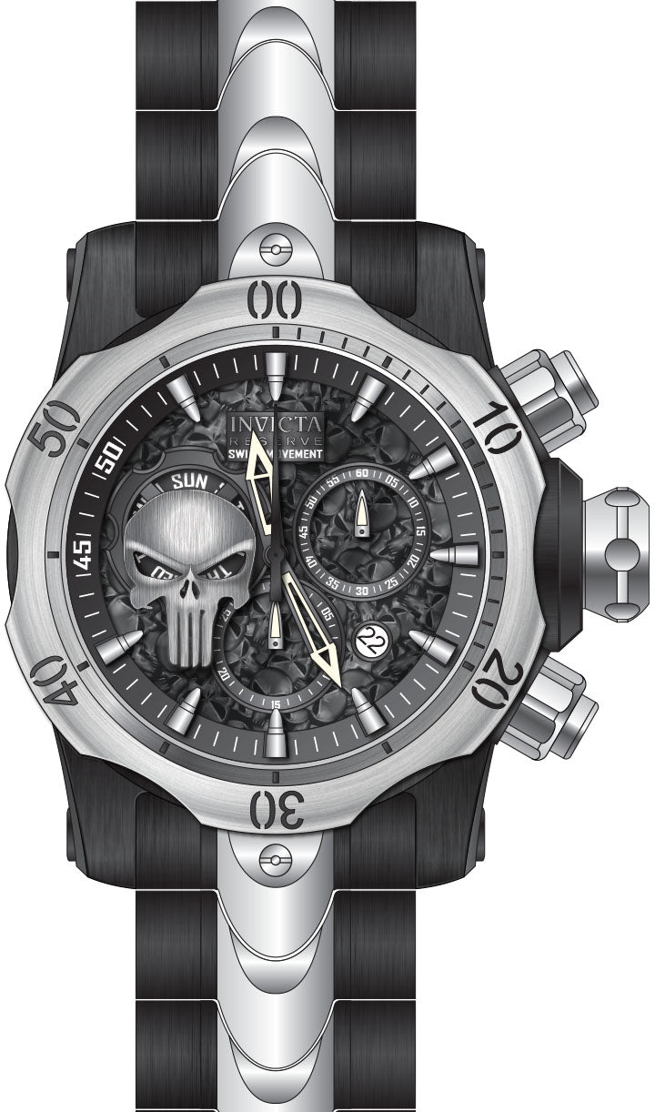 Band For Invicta Reserve Venom Men 50717