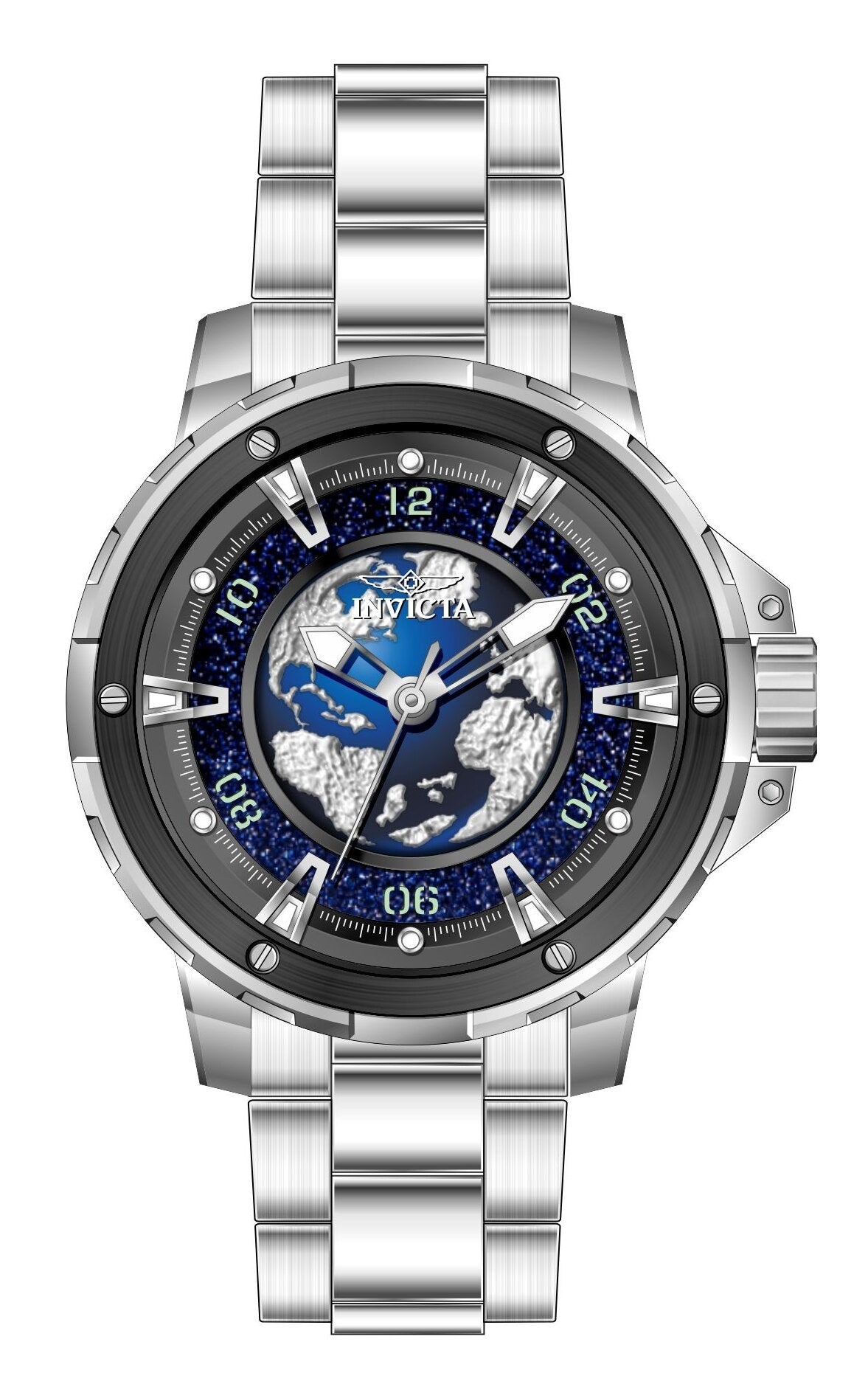 Band For Invicta Celestial  Men 51804