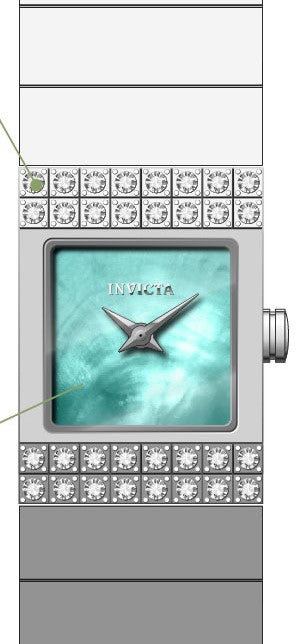 Band For Invicta Angel  Lady 51834