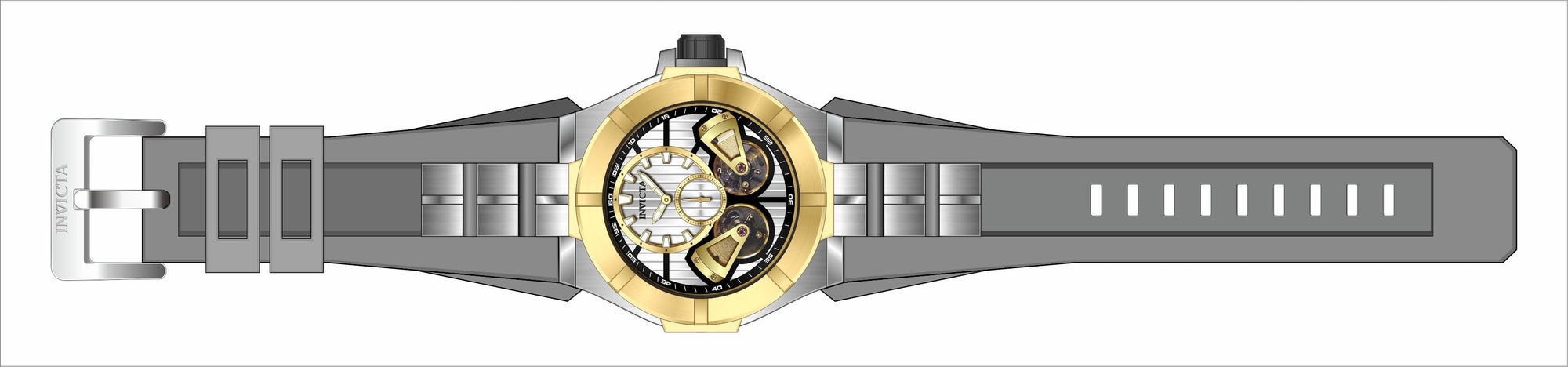 Band for Invicta Sea Hunter Men 31449