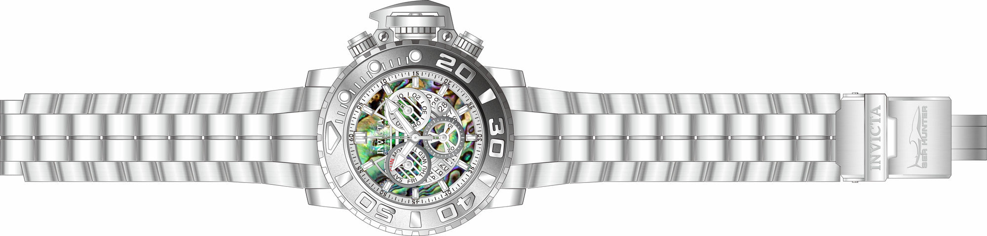 Band for Invicta Sea Hunter Men 32647