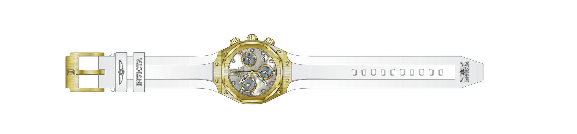 Band for Invicta JT Lady 32605