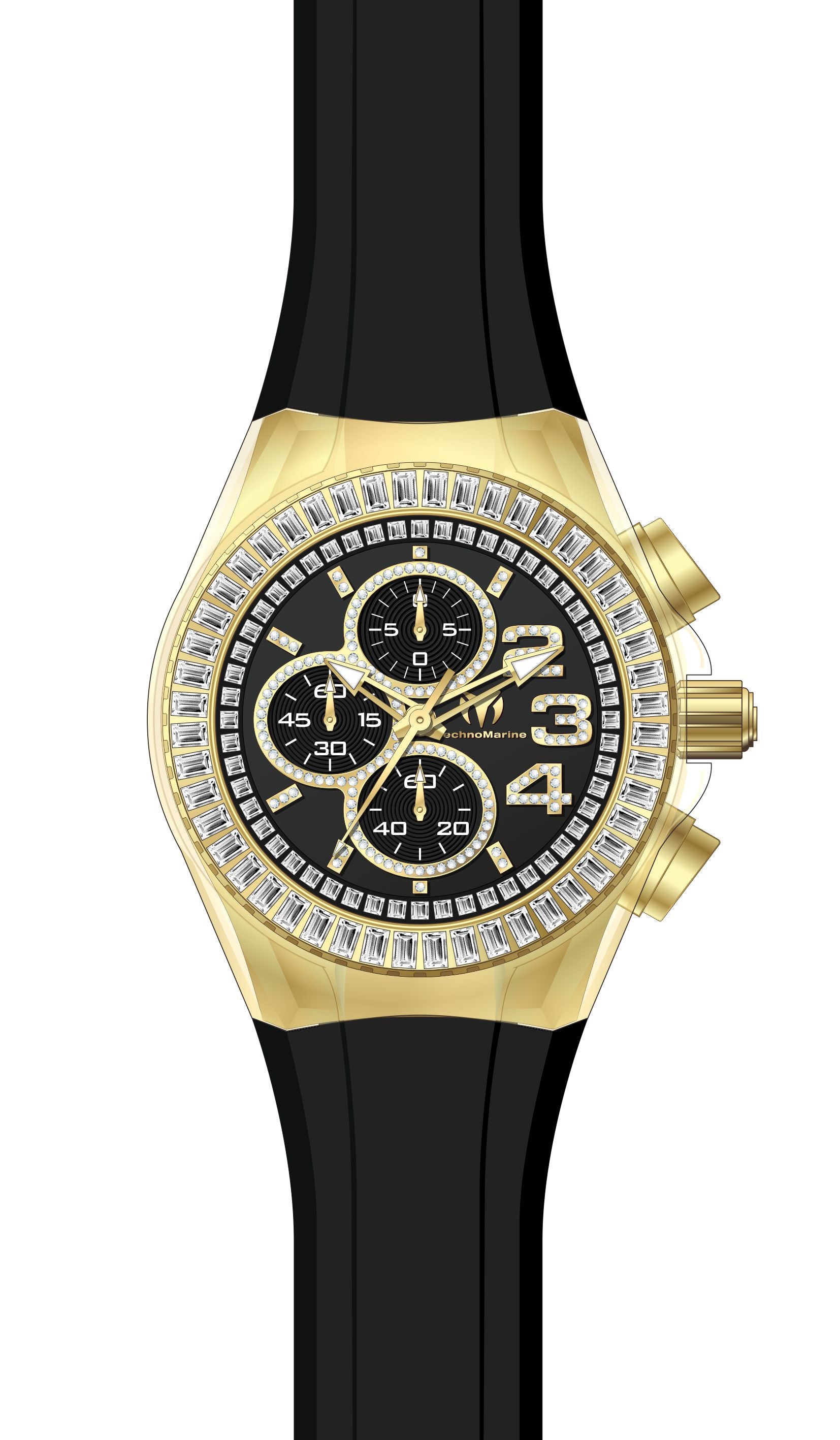 Band for Technomarine Cruise Glitz TM-121011