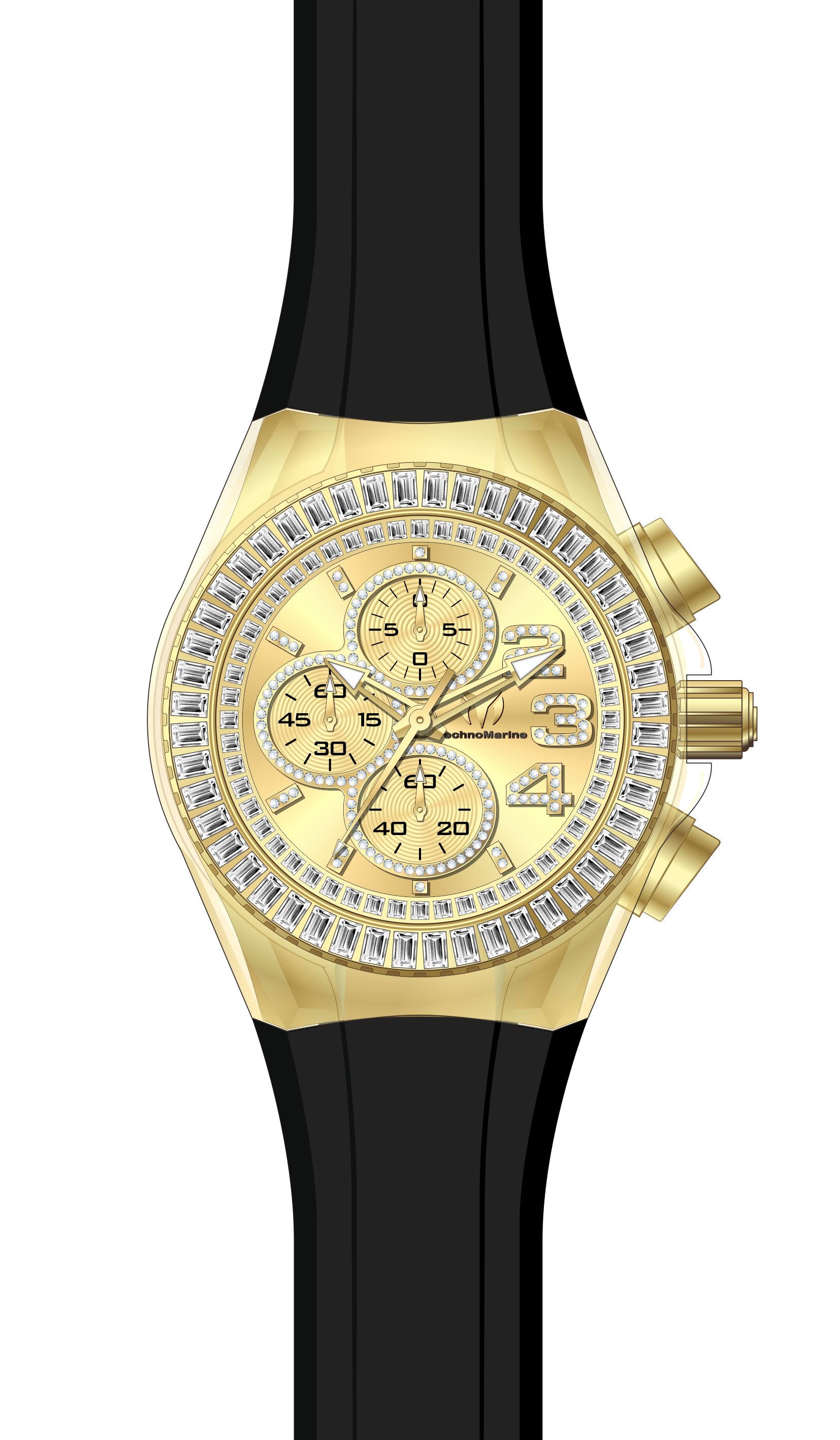 Band for Technomarine Cruise Glitz TM-121013