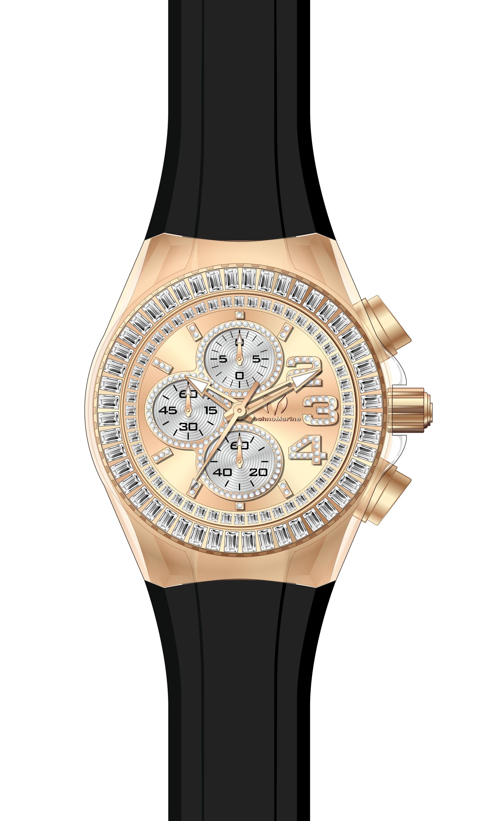 Band for Technomarine Cruise Glitz TM-121019