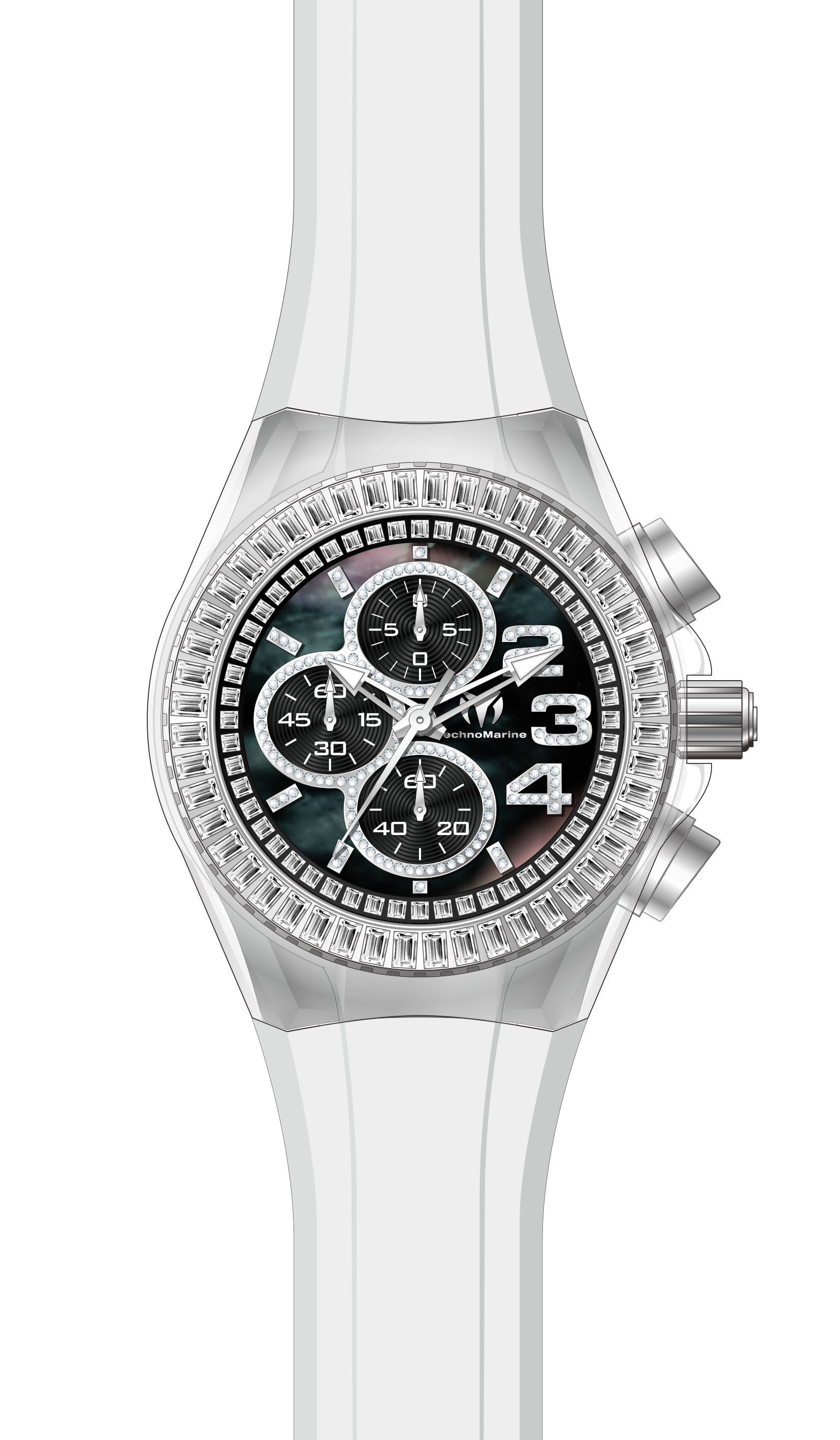 Band for Technomarine Cruise Glitz TM-121022