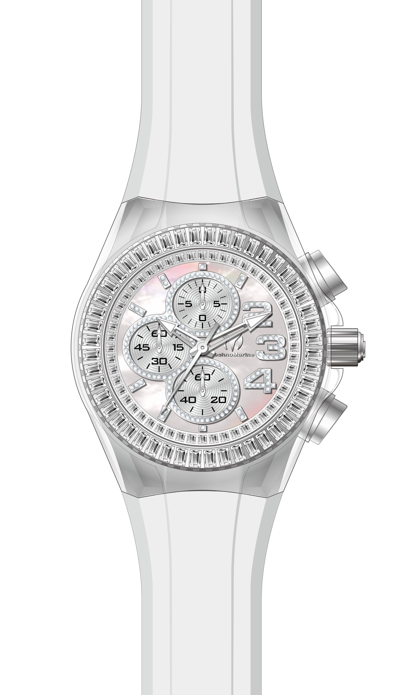 Band for Technomarine Cruise Glitz TM-121024