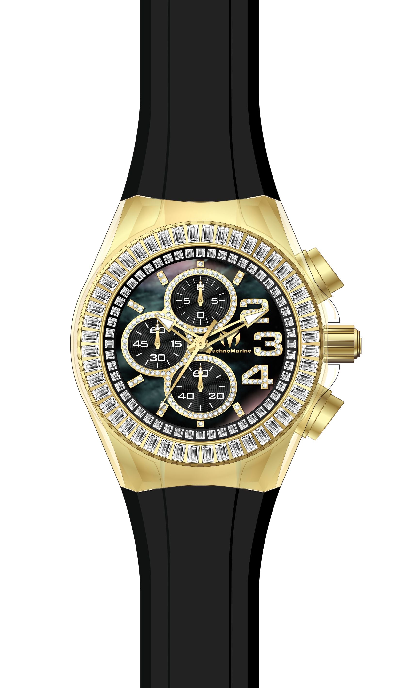 Band for Technomarine Cruise Glitz TM-121027