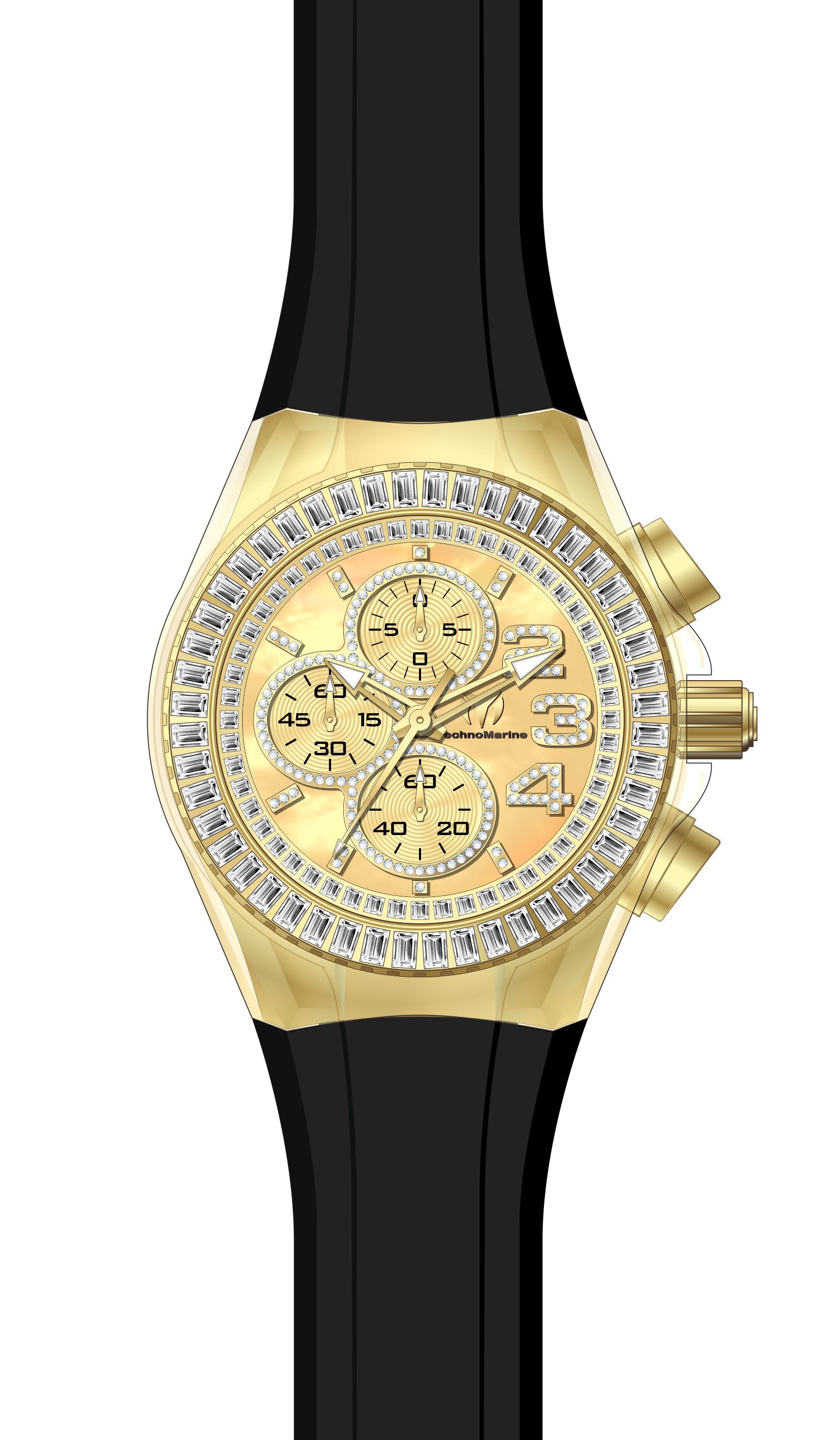 Band for Technomarine Cruise Glitz TM-121030