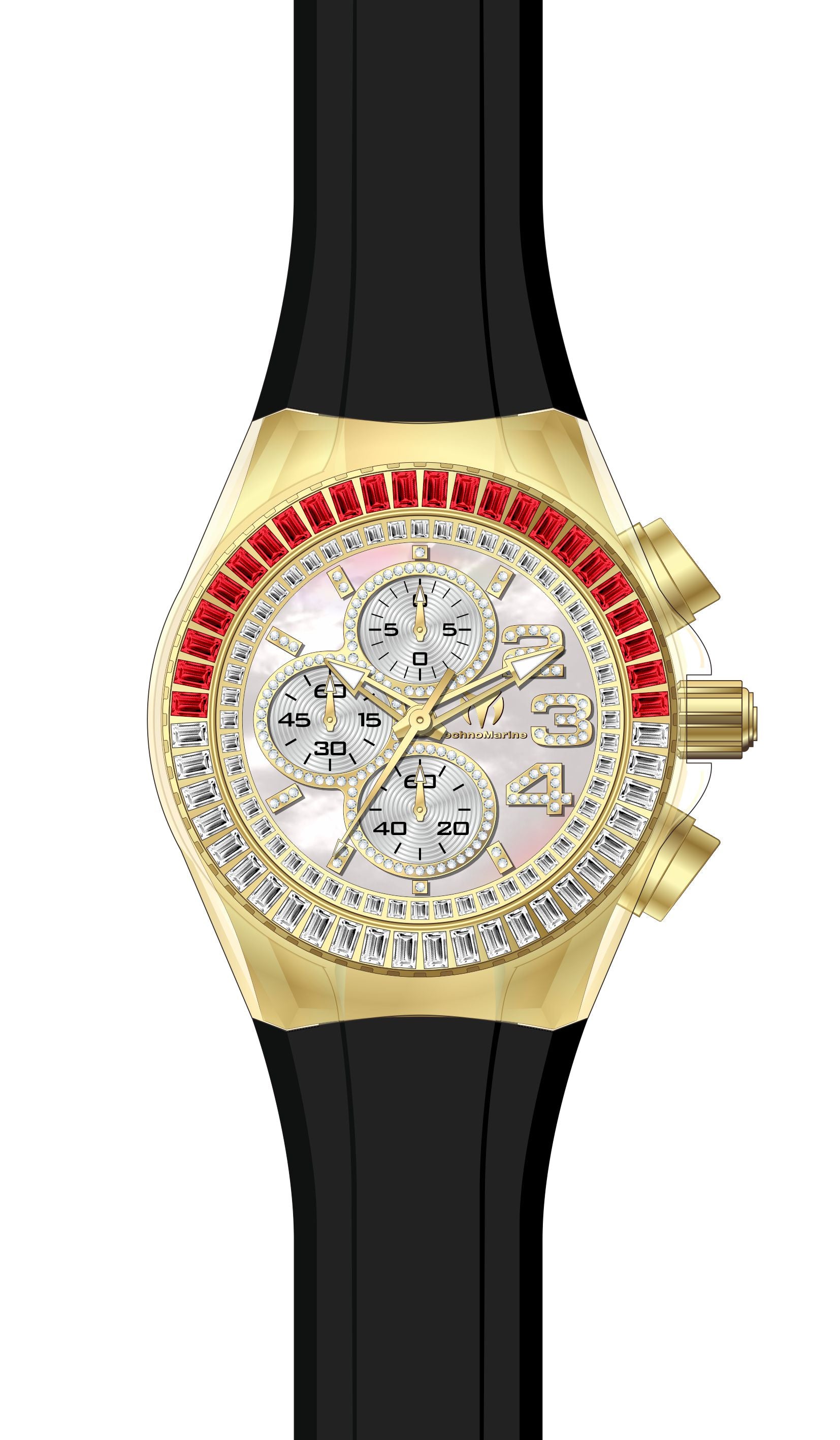 Band for Technomarine Cruise Glitz TM-121031