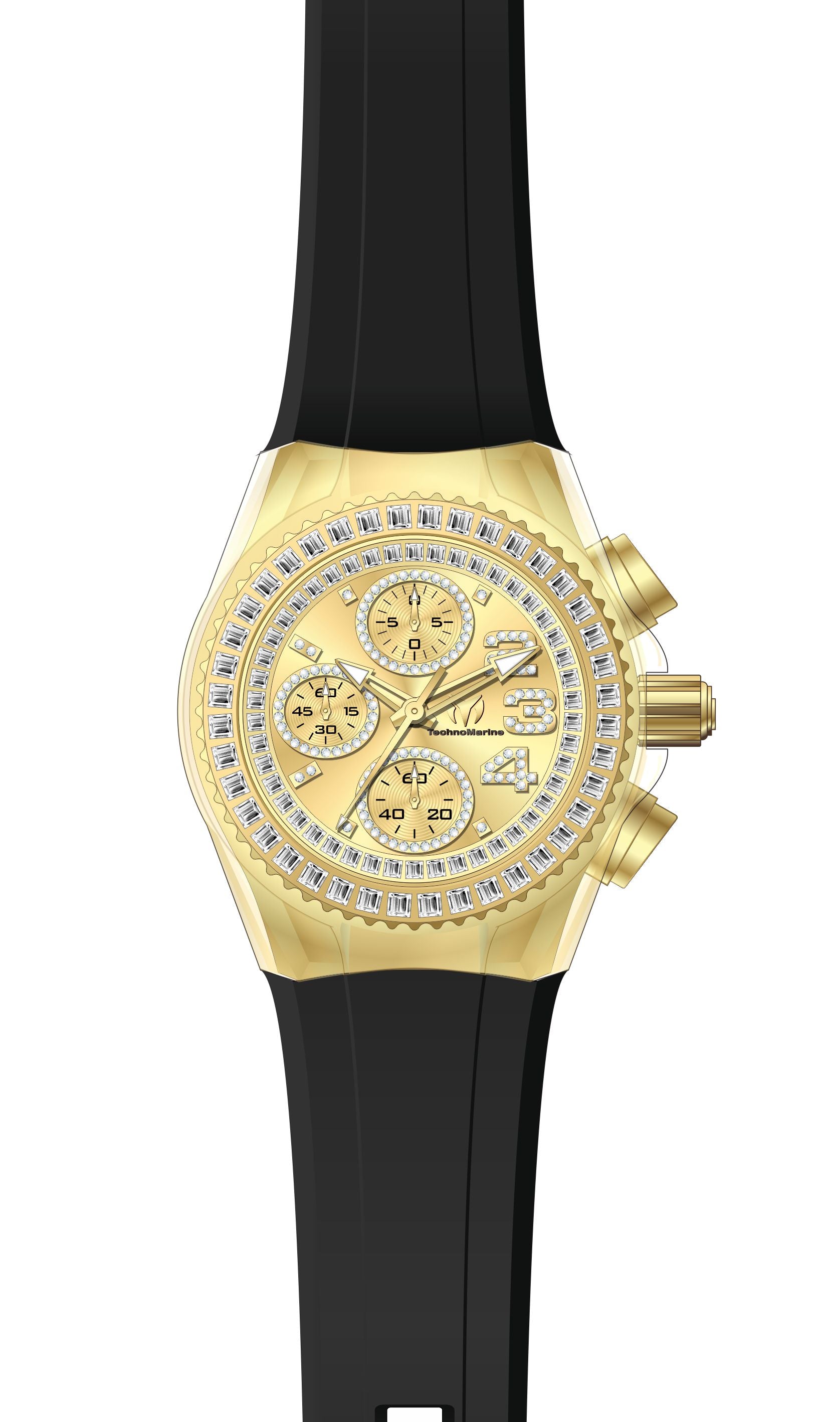 Band for Technomarine Cruise Glitz TM-121044