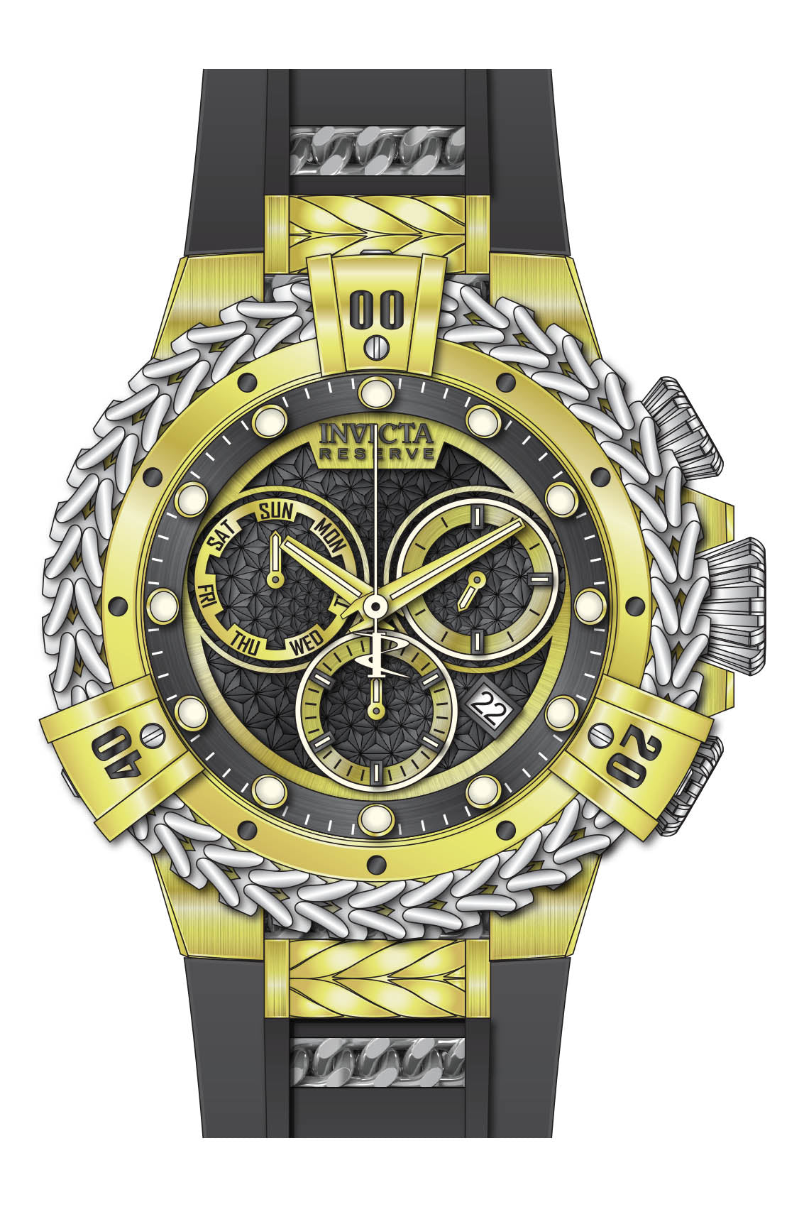 Band for Invicta Reserve Herc Men 33154