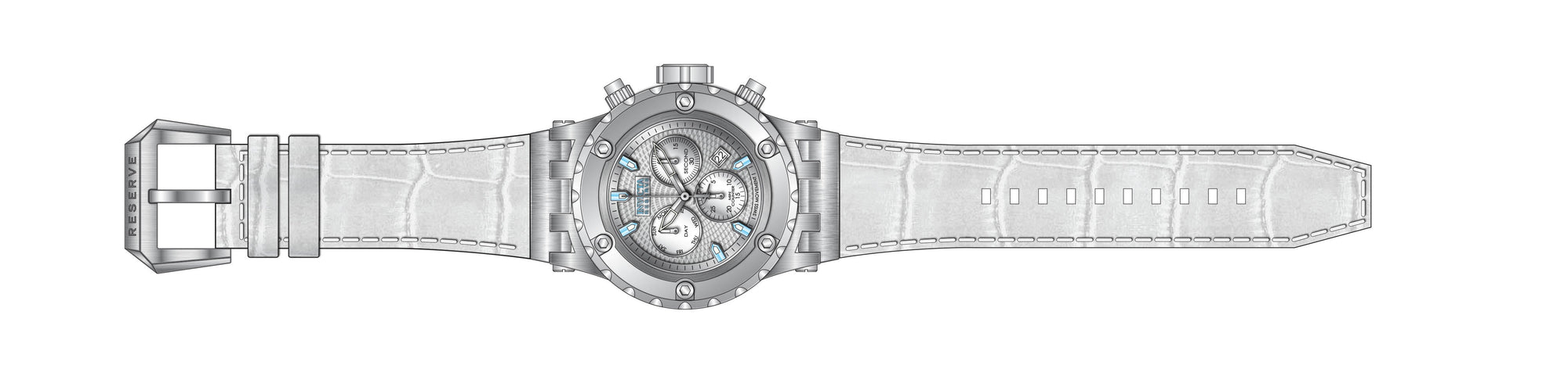 Band for Invicta Reserve Specialty Men 33318