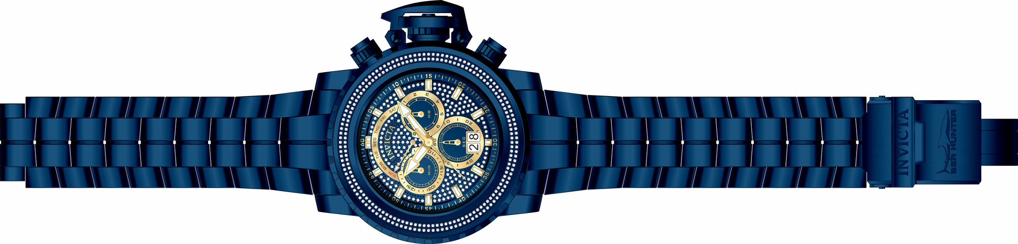 Band for Invicta Sea Hunter Men Blue Label 34176