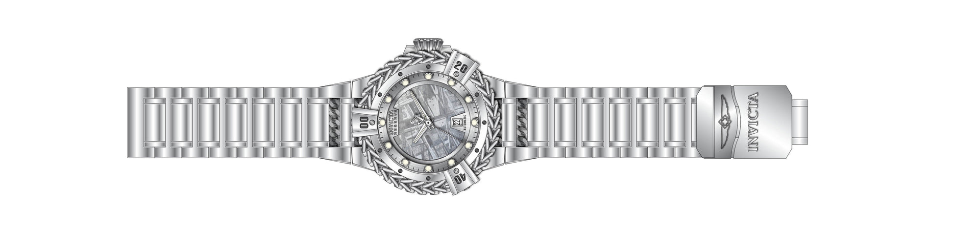 Band for Invicta Reserve Herc Men 34319