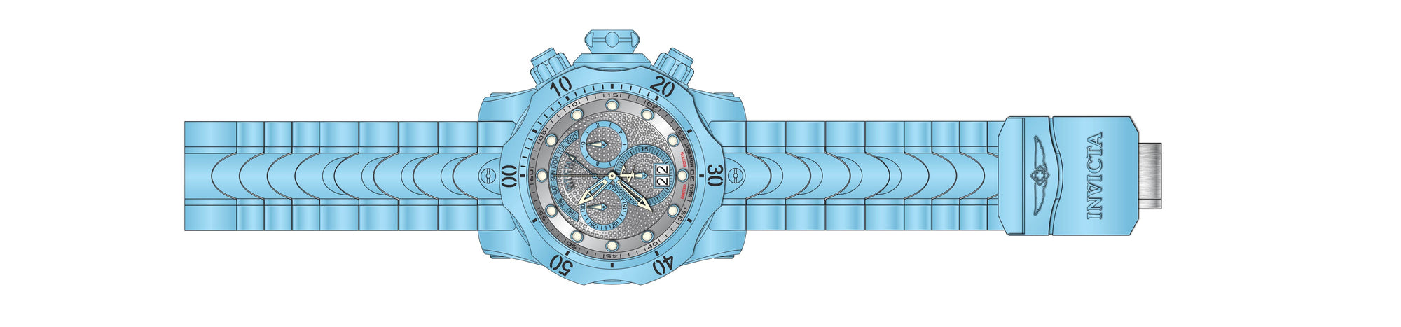 Band for Invicta Reserve Grand Venom Men 34290