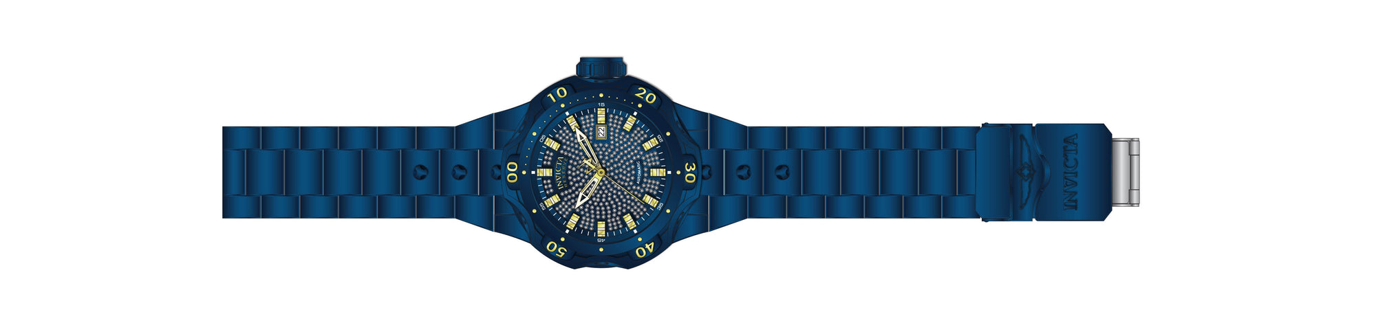 Band for Invicta Reserve Venom Men Blue Label 34415