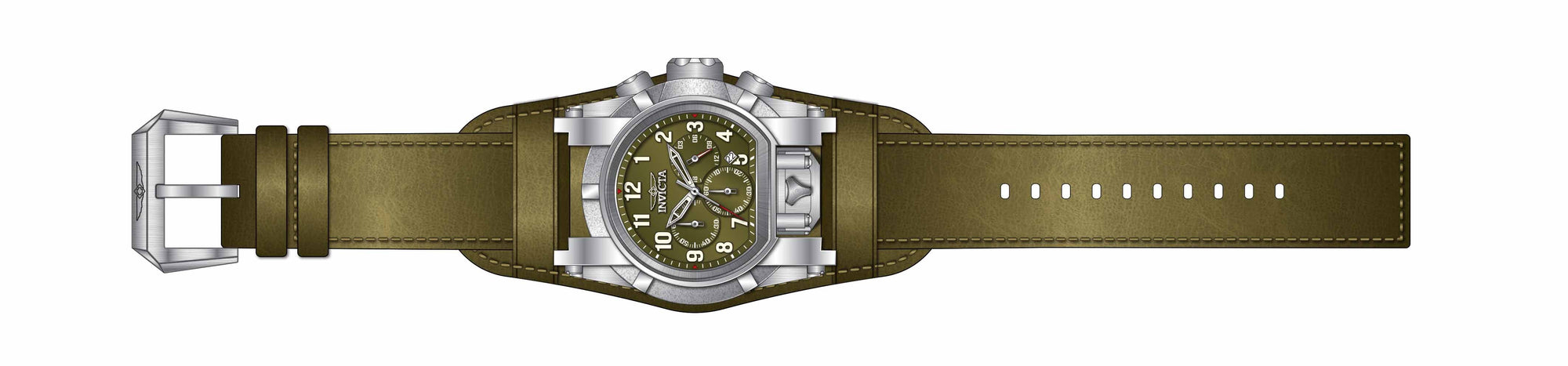 Band for Invicta Bolt Bolt Zeus Magnum Men 34581