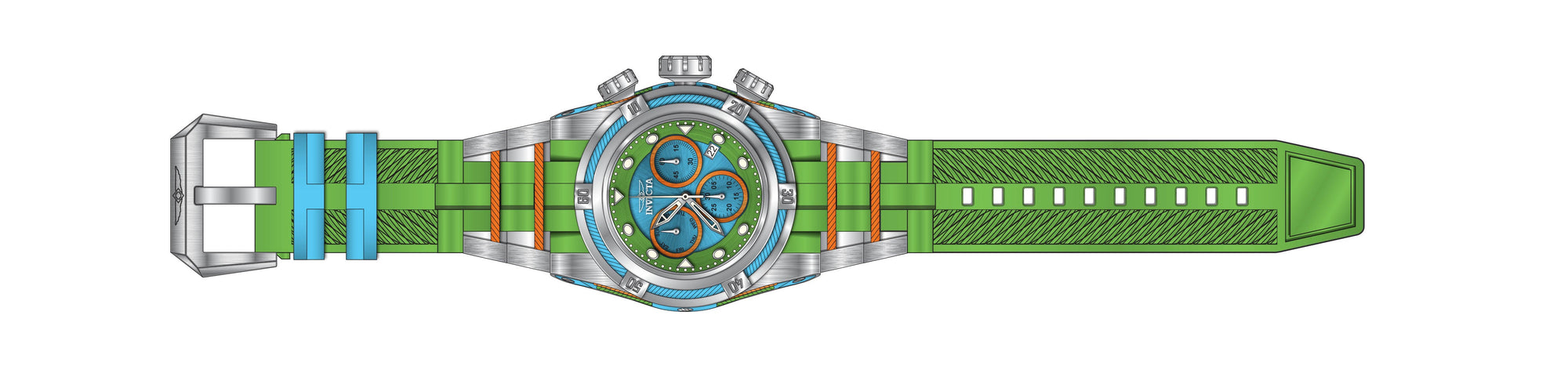 Band for Invicta Reserve Bolt Zeus Men 34480