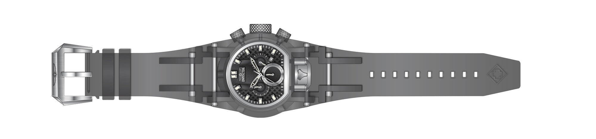 Band for Invicta Bolt Bolt Zeus Magnum Men 34877