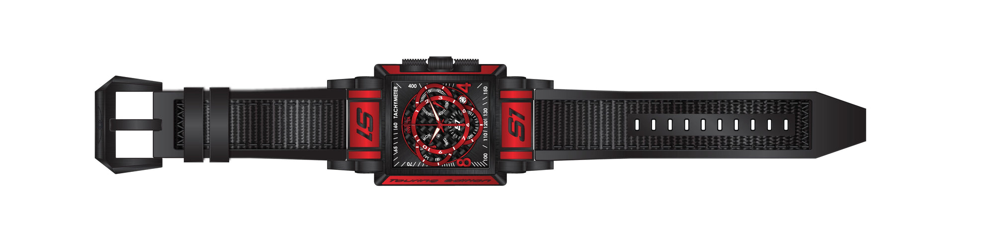 Band for Invicta S1 Rally Men Black Label 34252