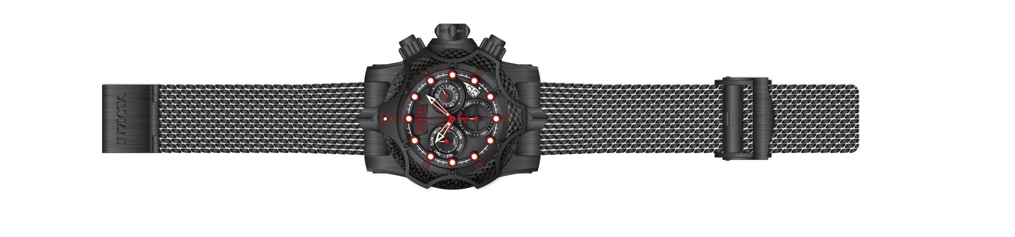 Band for Invicta Reserve Venom Men Black Label 35049