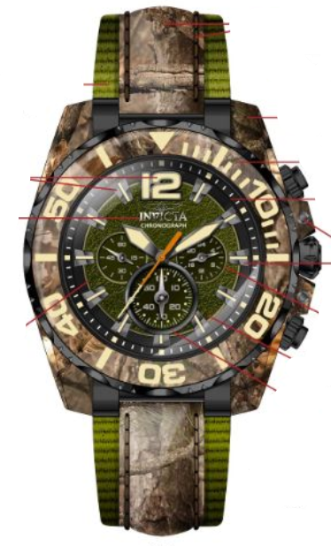 Parts for Invicta Specialty Men 35213