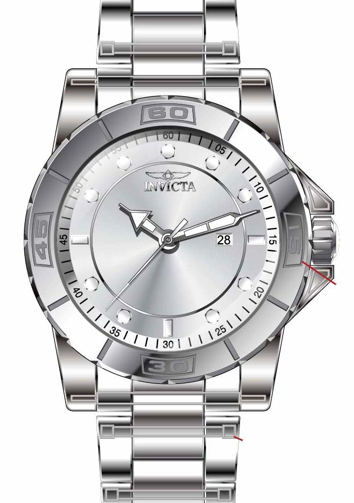 Band for Invicta Pro Diver Zager Exclusive Men 35428