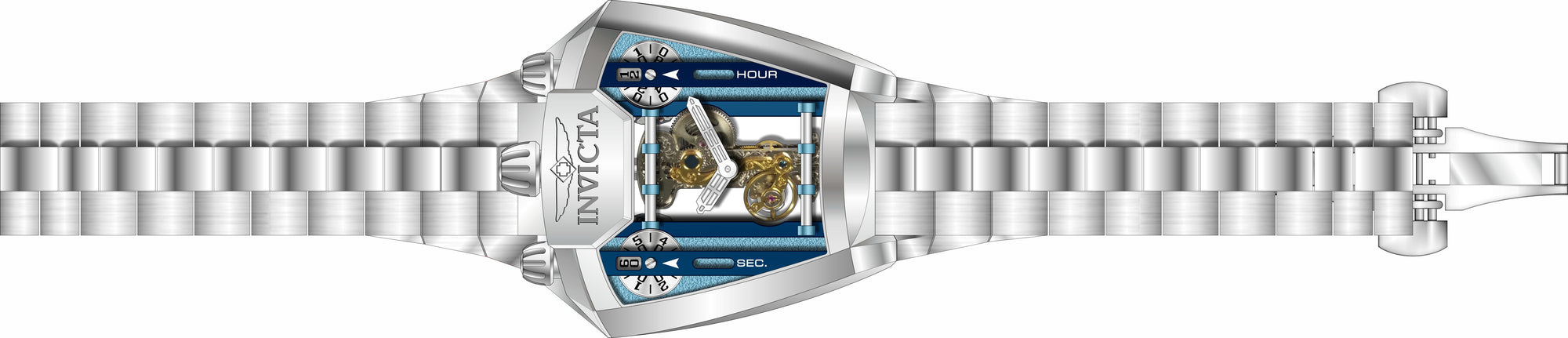 Band for Invicta Speedway Zager Exclusive Men 35455