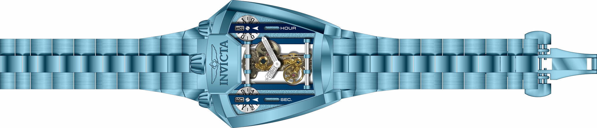 Band for Invicta Speedway Zager Exclusive Men 35459