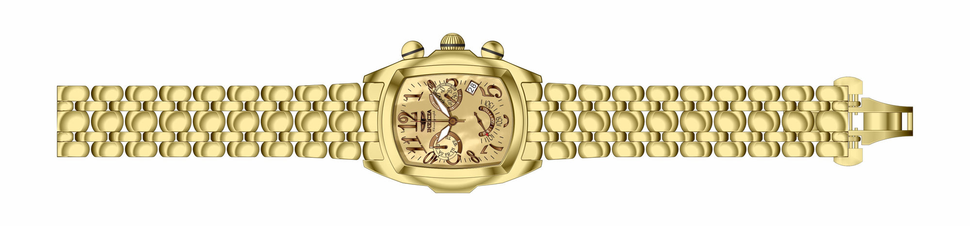 Band for Invicta Lupah Men 36193 (No Head Pieces)