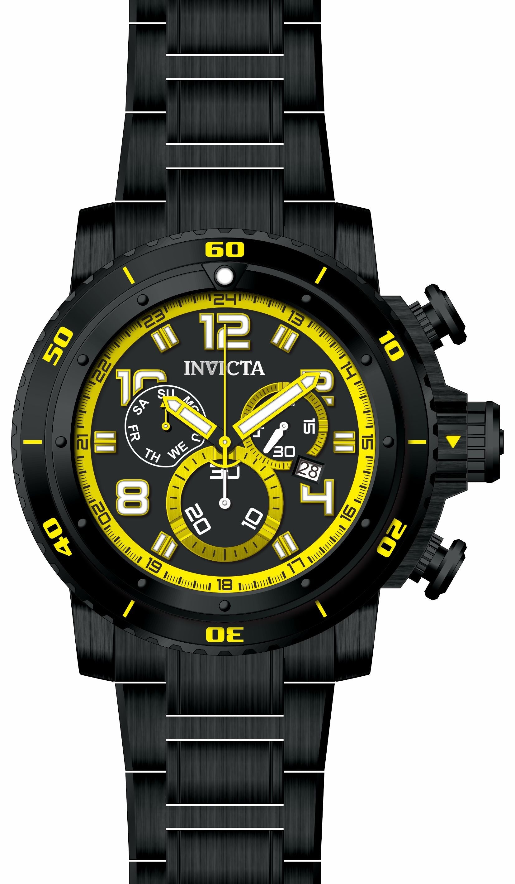 Band for Invicta Sea Hunter Men 35013