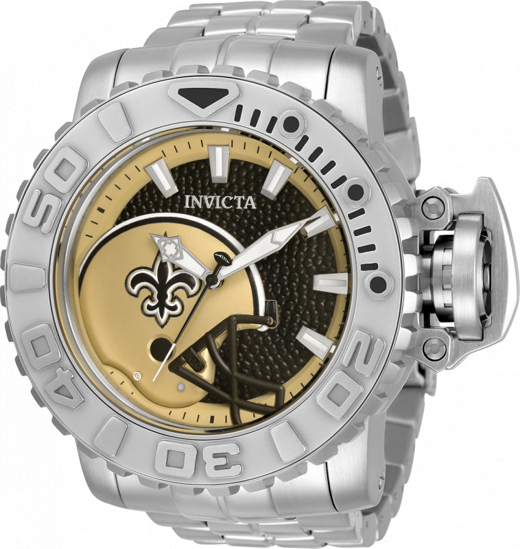 Band for Invicta NFL 33025 New Orleans Saints