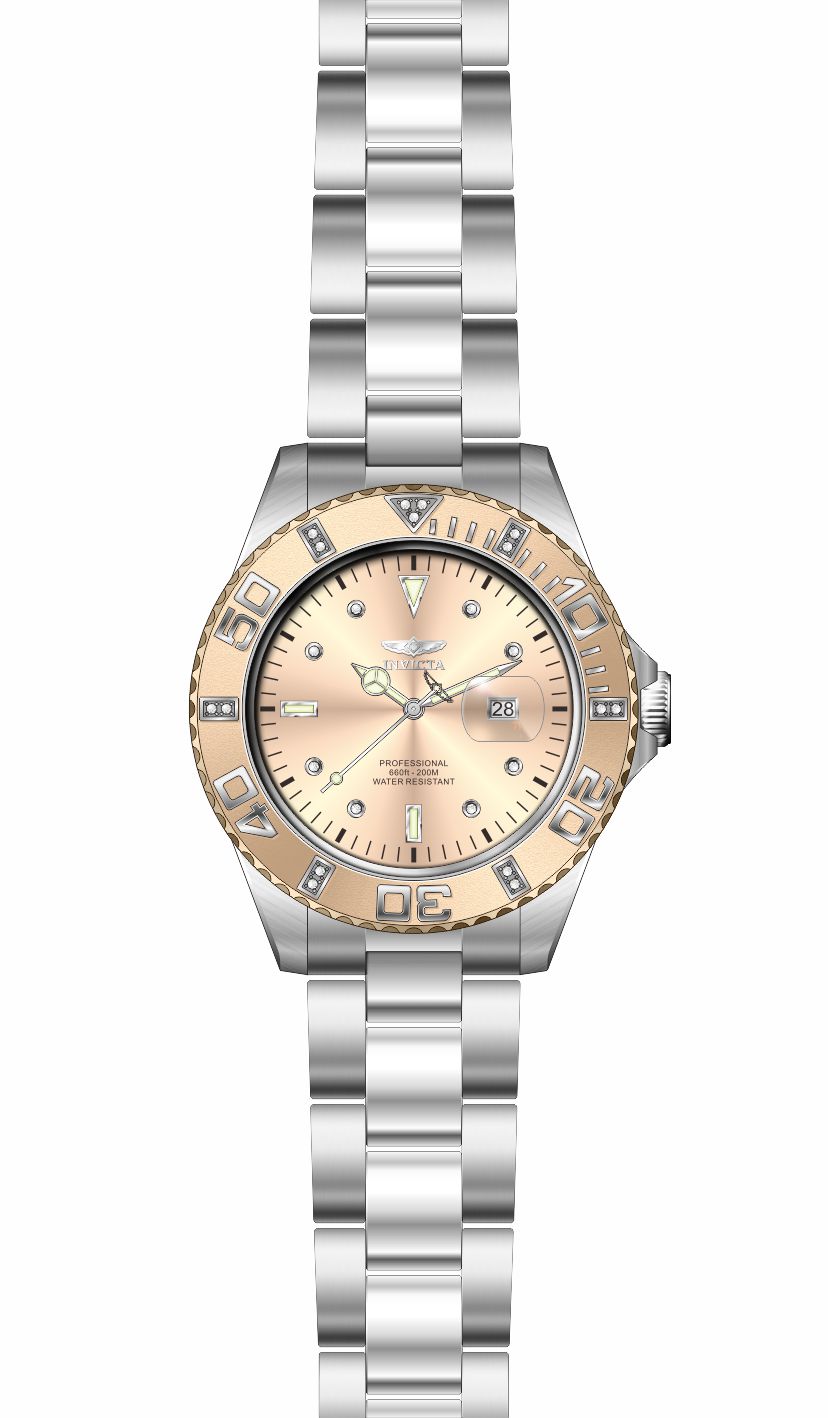 Band for Invicta Pro Diver Zager Exclusive Lady 37017