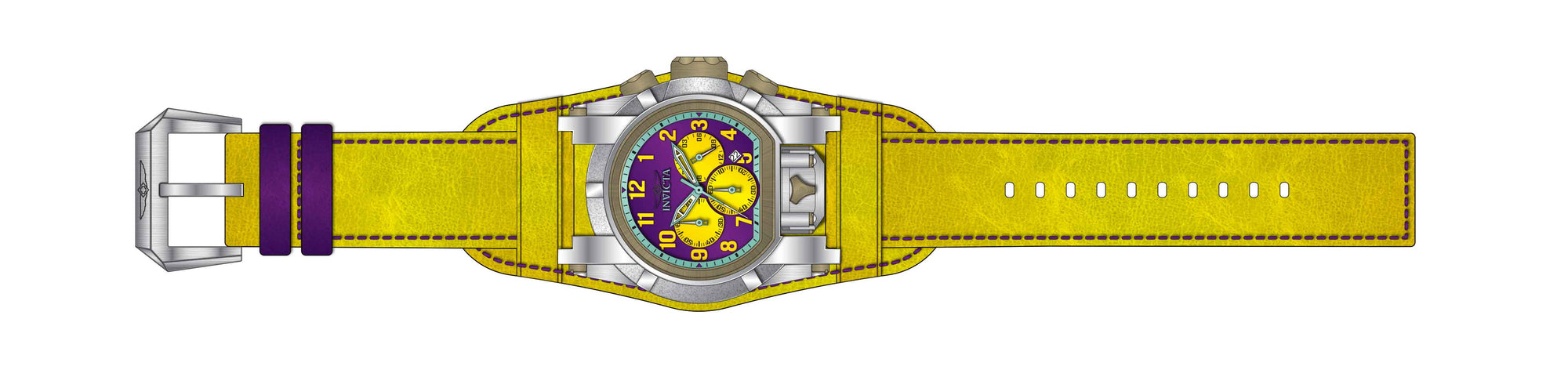 Band for Invicta Bolt Bolt Zeus Magnum Men 37250