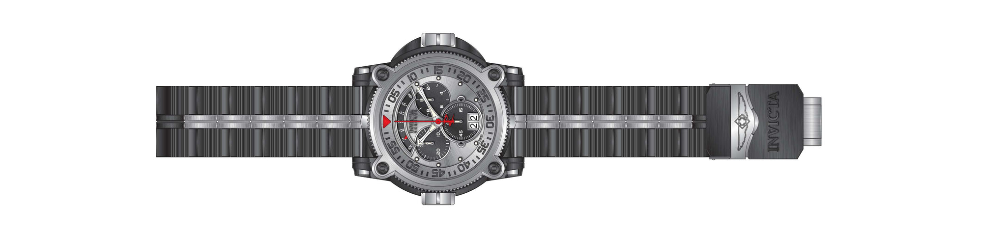 Band for Invicta Sea Hunter Warrior Men 36999