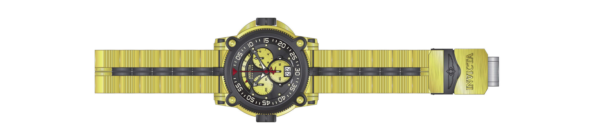 Band for Invicta Sea Hunter Warrior Men 37001